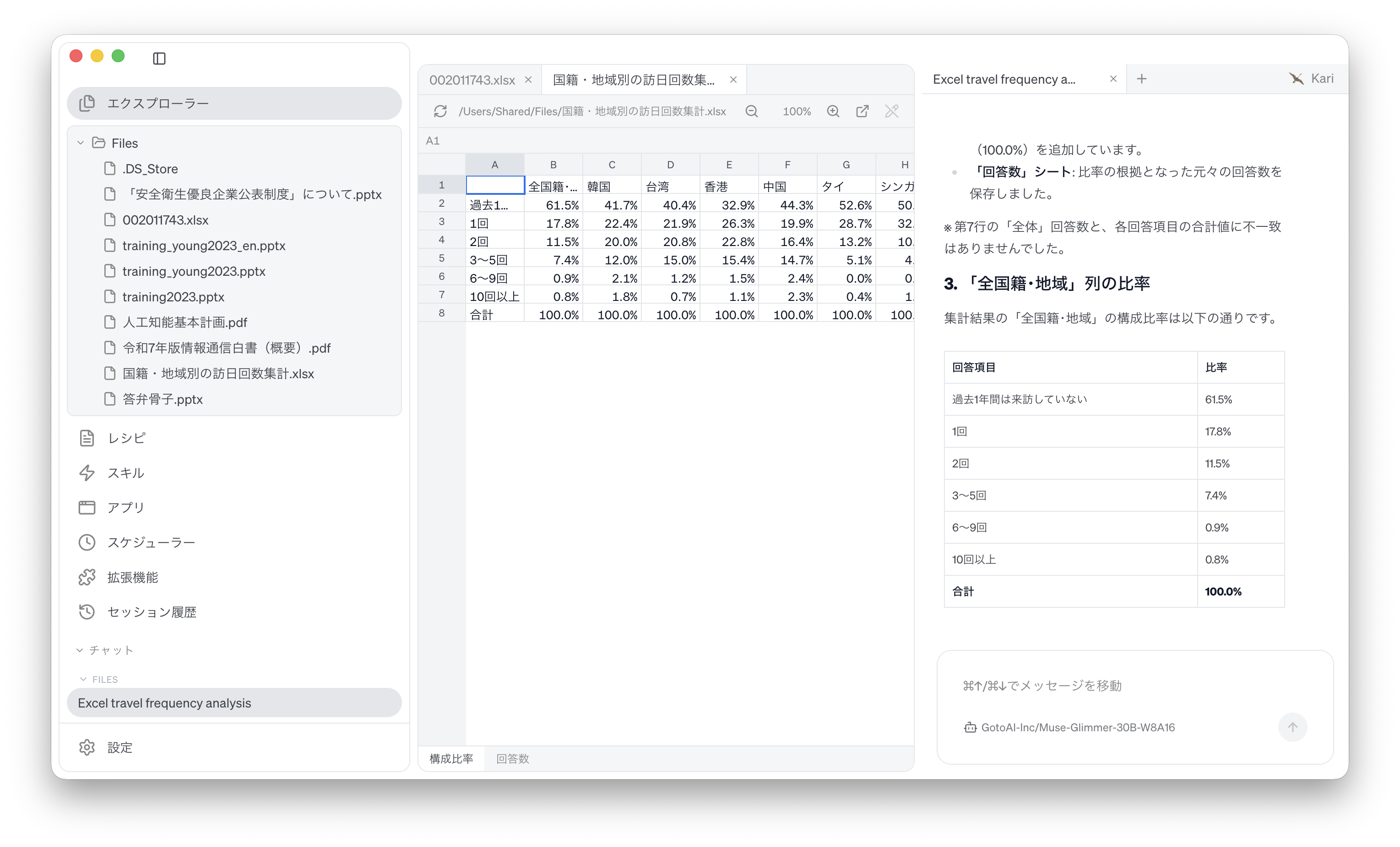 AI の作業結果を確認